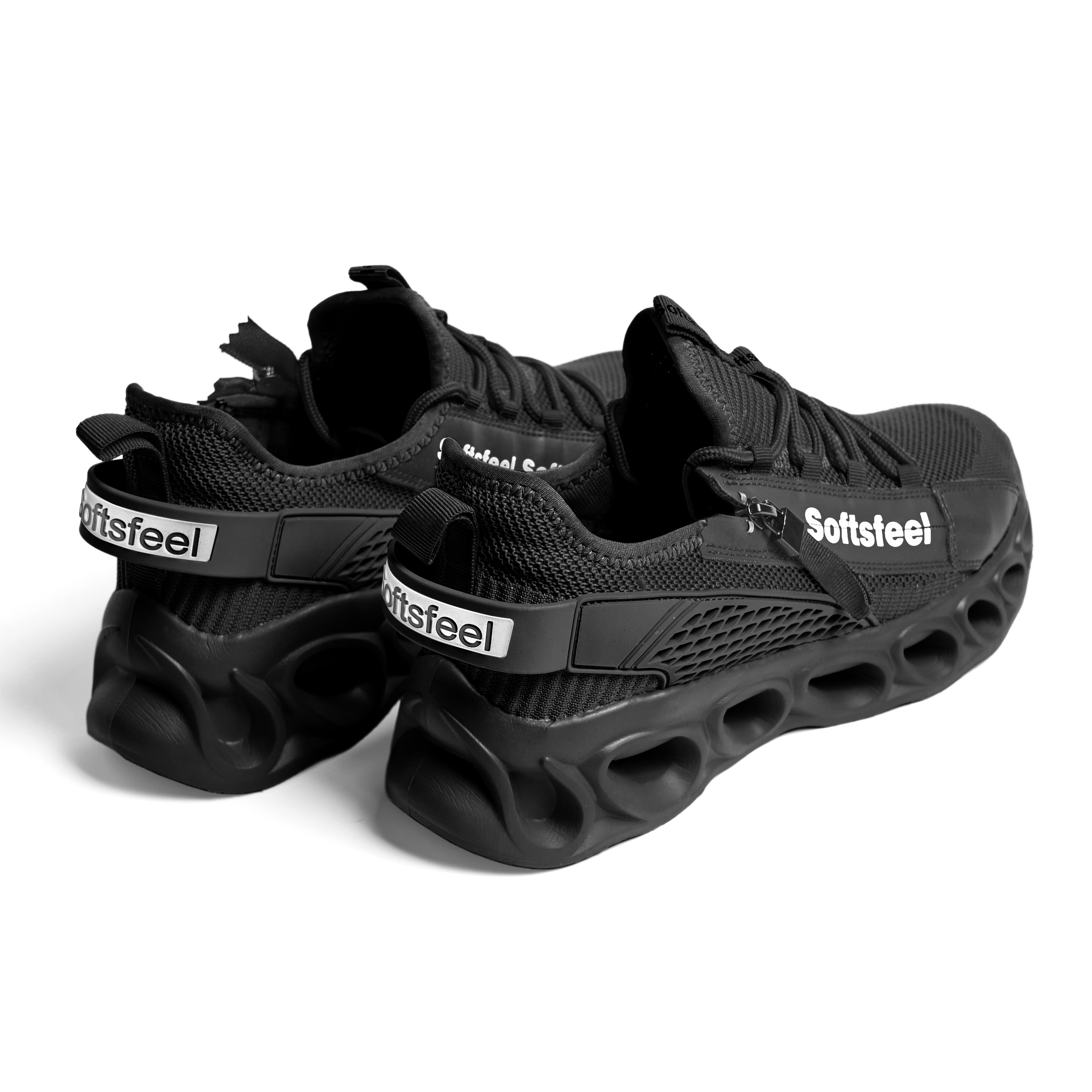 Softsfeel® Women's Side-Zip ComfortFit Walking Shoes - Black