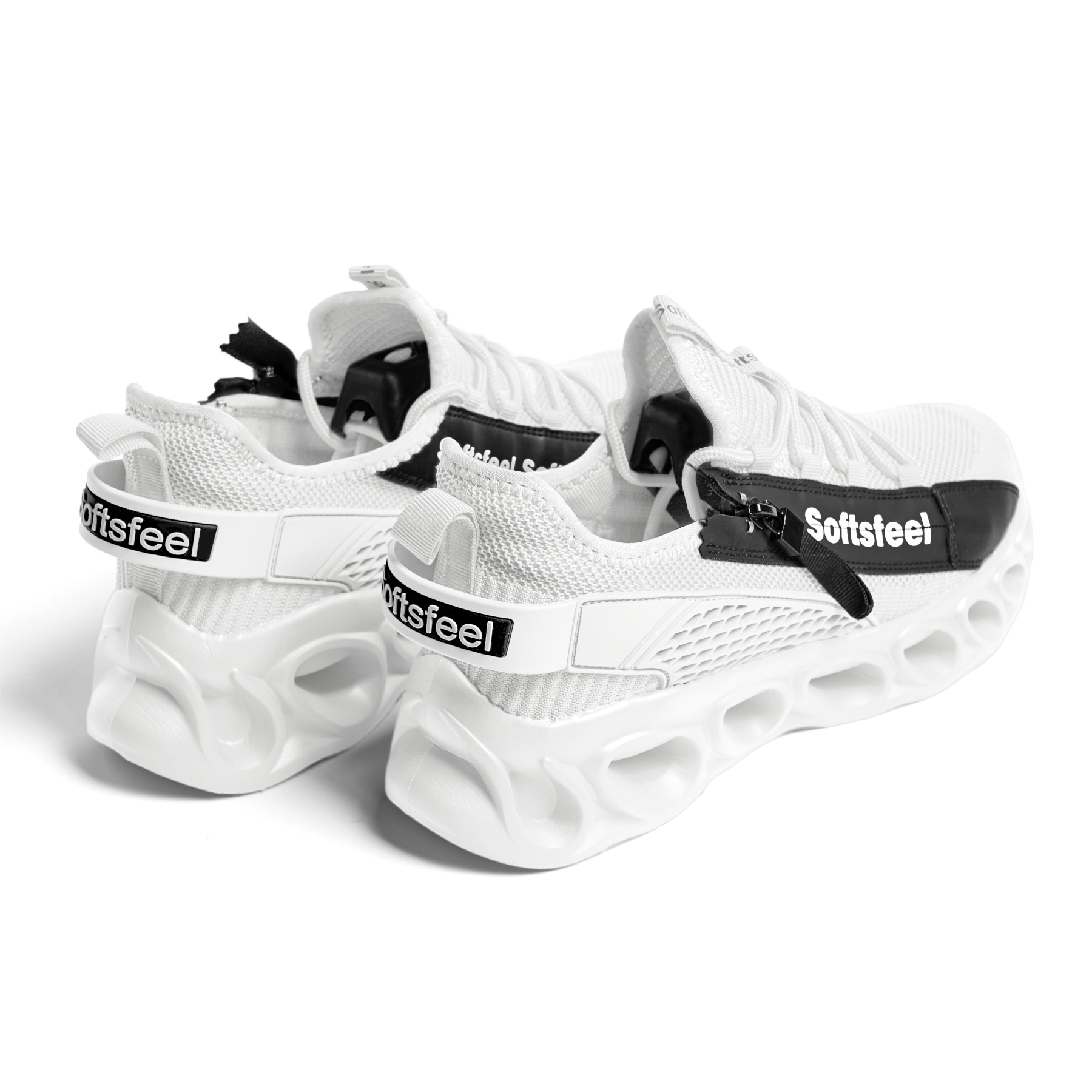 Softsfeel® Women's Side-Zip ComfortFit Walking Shoes - White