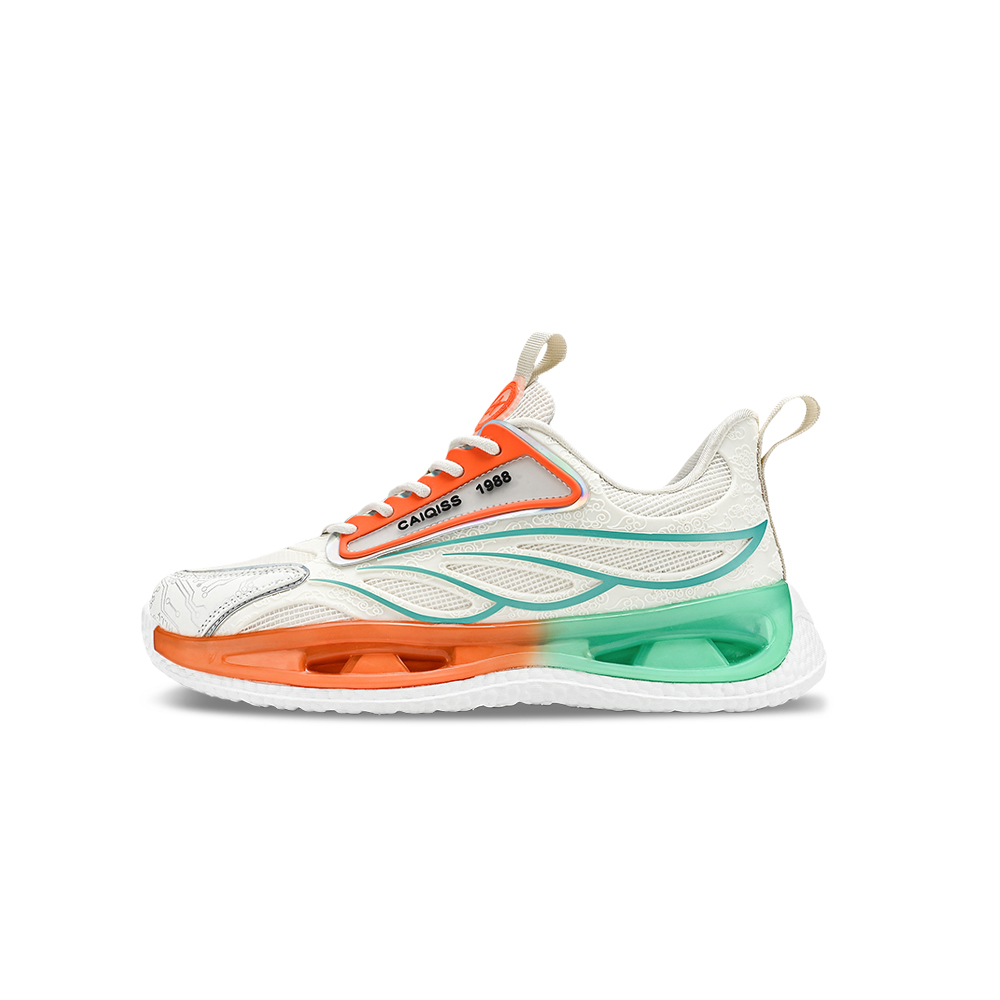 Men's AirWave Flow V5 - Cloud Sail White with Sunset-Mint Accents