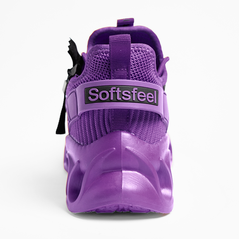 Softsfeel® Men's Side-Zip ComfortFit Walking Shoes - Purple