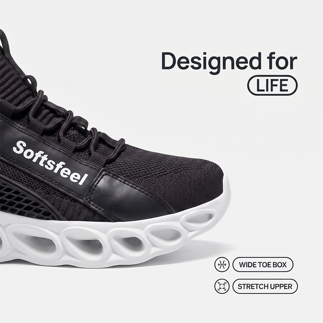 Men's Cloud Wanderer V7 - Black White