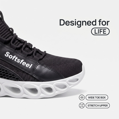 Men's Cloud Wanderer V7 - Black White