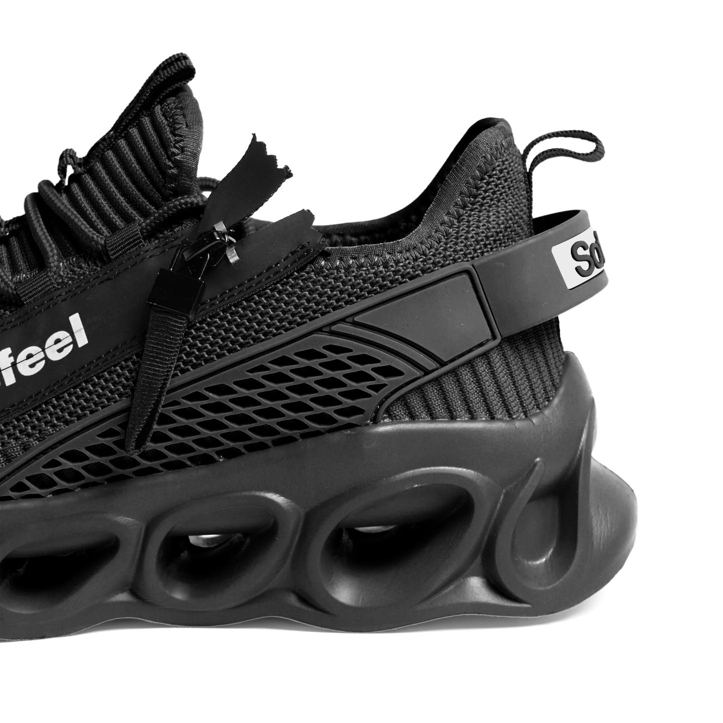 Softsfeel® Women's Side-Zip ComfortFit Walking Shoes - Black