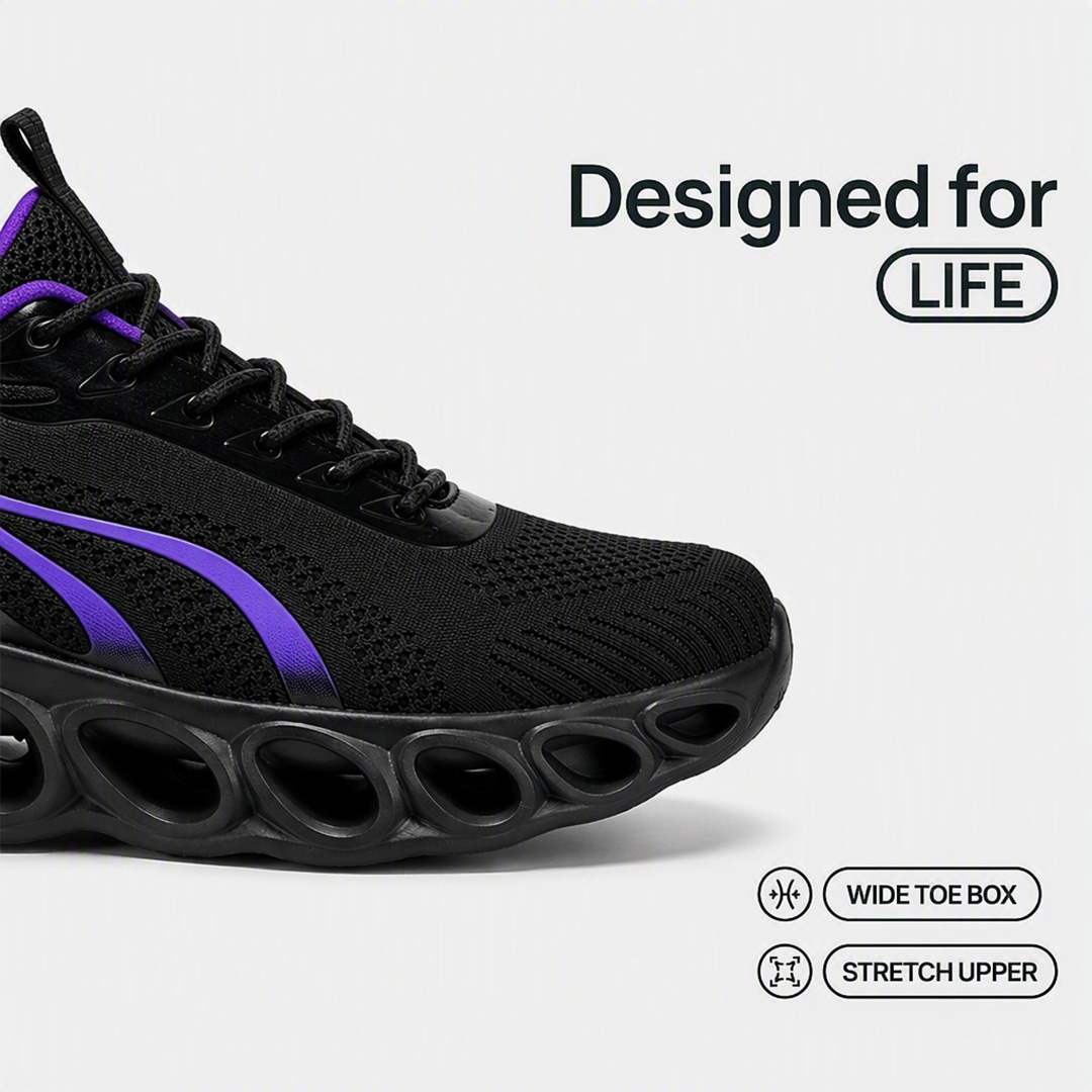 Softsfeel® Men's Rebound Core V1 - Black Purple