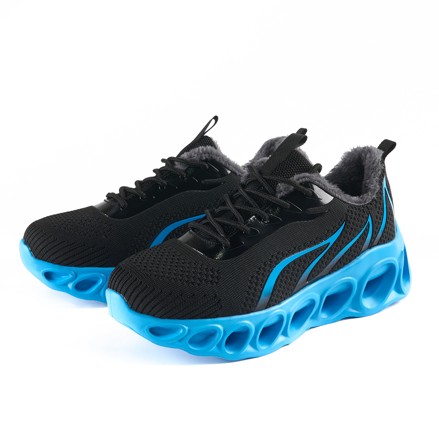 Softsfeel® Women's Winter Relieve Foot Pain Perfect Walking Shoes - Black Blue