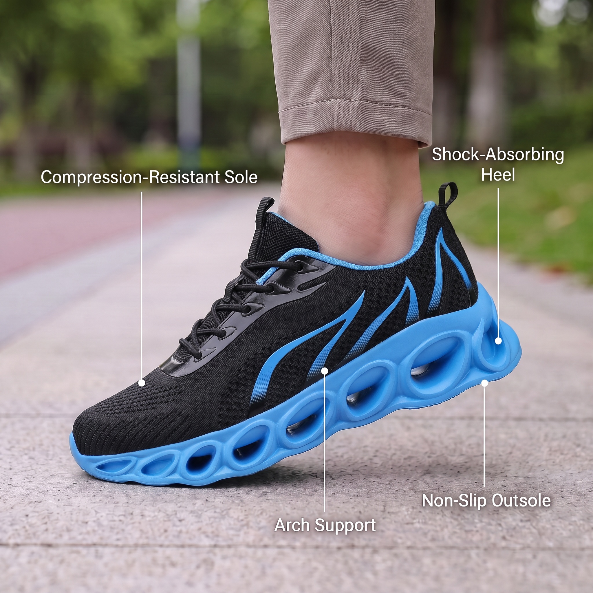Softsfeel® Men's Rebound Core V1 - Black Blue