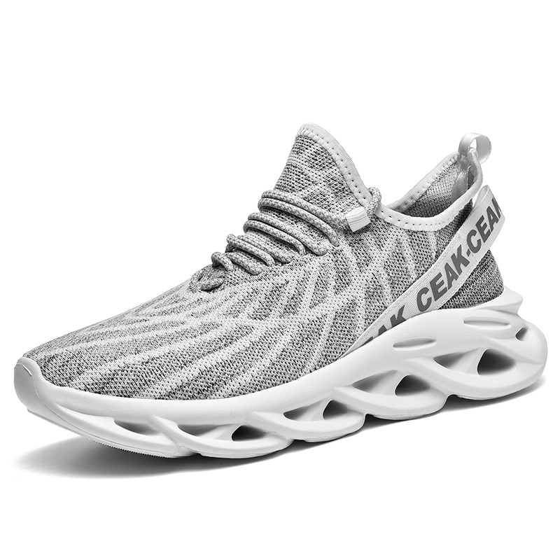 Women's Ortho Stretch Cushion Shoes - Gray-SOFTSFEEL