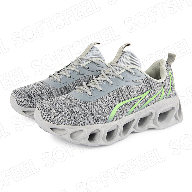 Softsfeel Men's Relieve Foot Pain Perfect Walking Shoes - Gray-SOFTSFEEL