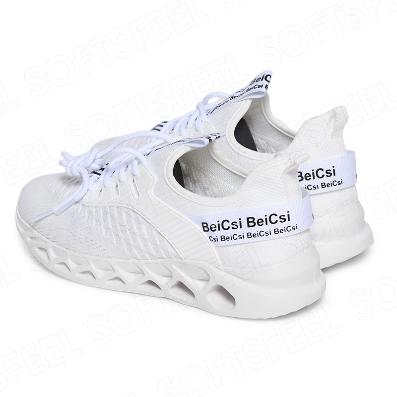 Softsfeel Men's AirCushion Shoes - White-SOFTSFEEL
