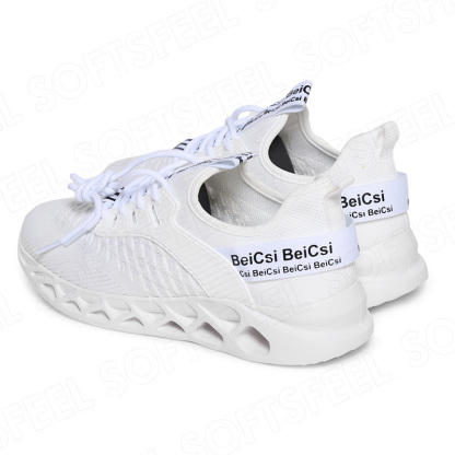 Softsfeel Men's AirCushion Shoes - White-SOFTSFEEL