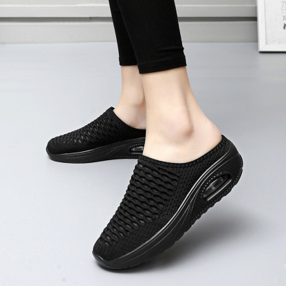 Softsfeel Women's Relieve Foot Pain Perfect Walking Sandals - Black-SOFTSFEEL