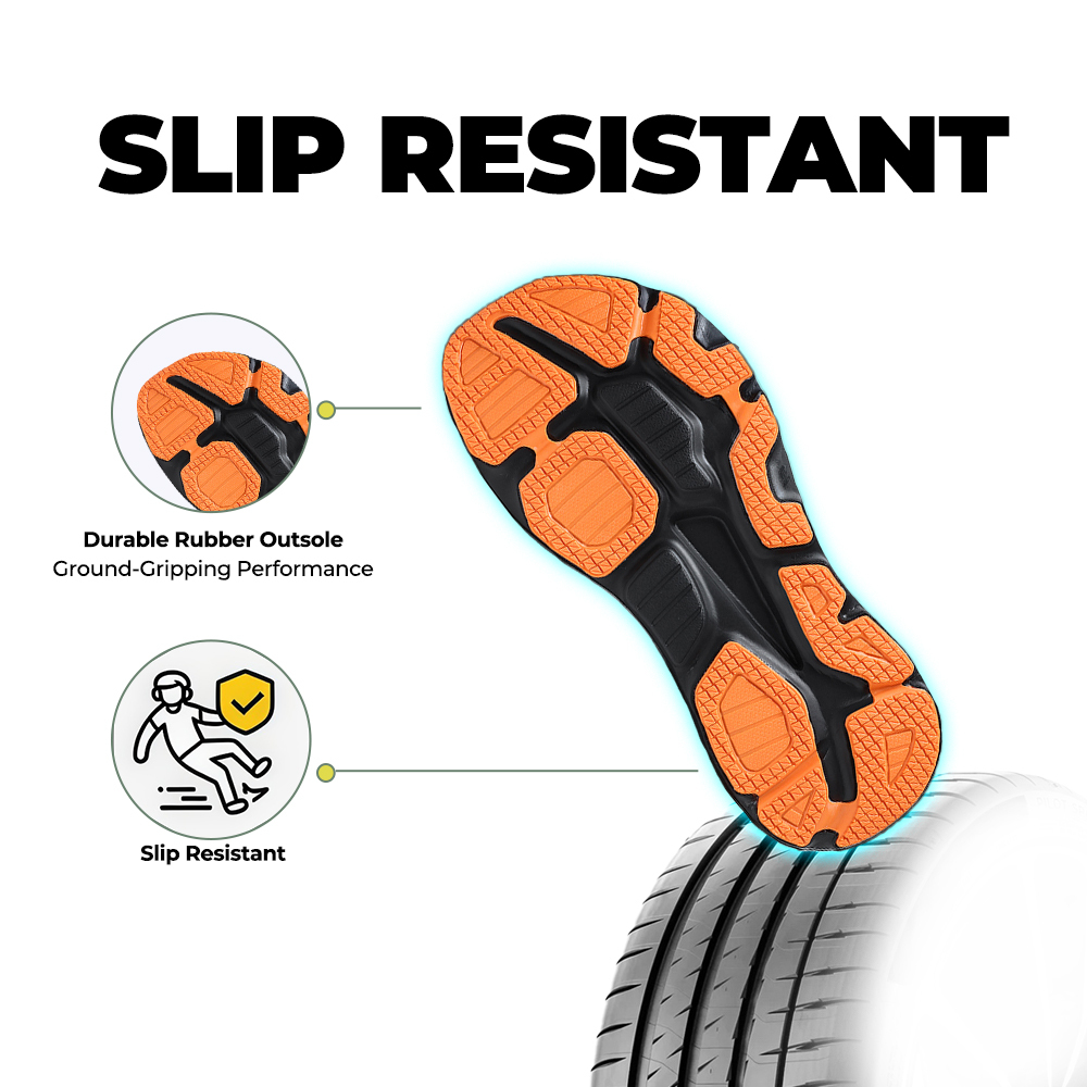 Men's WideToe Grip V1 - Sunset Orange & Basalt Gray