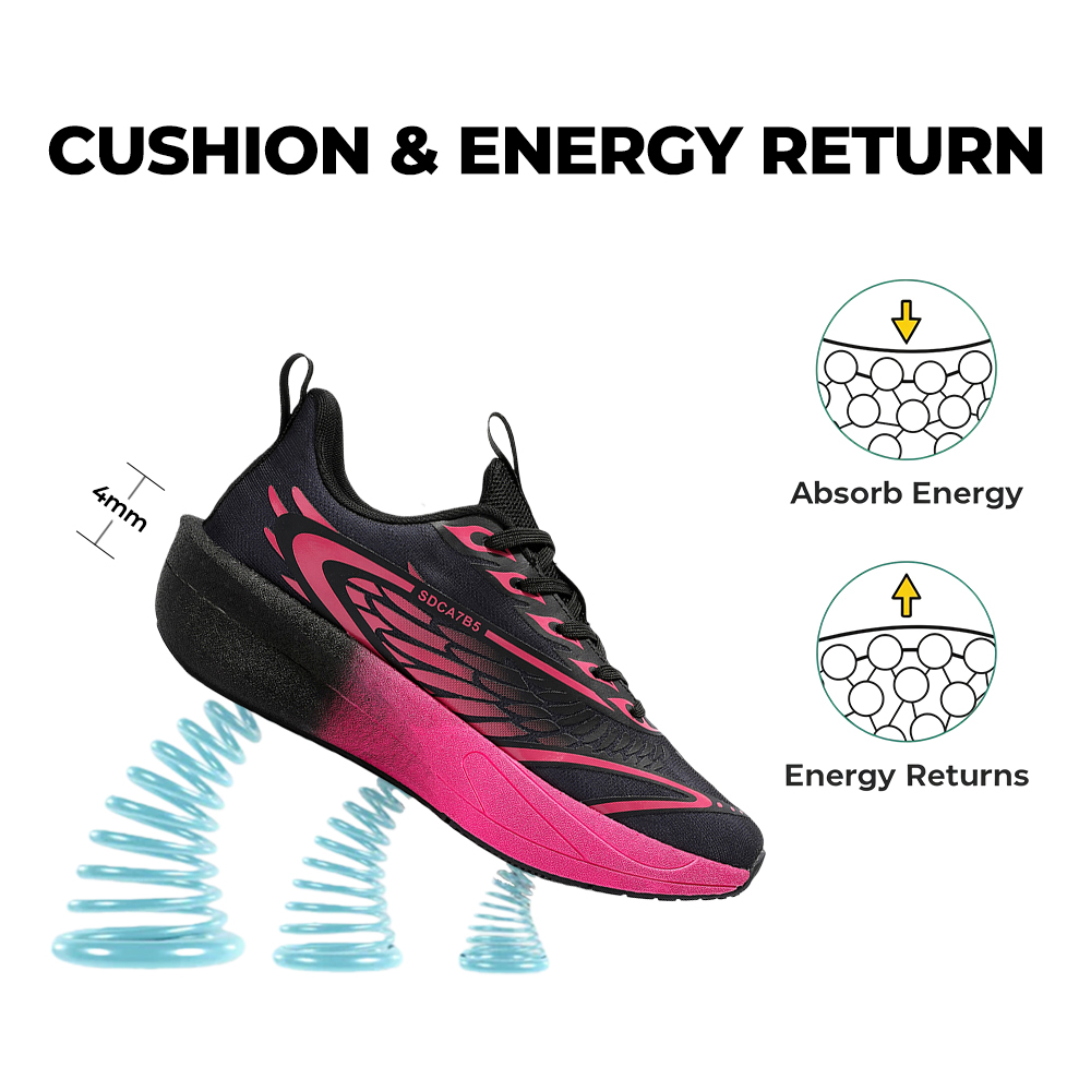 Women's AllTraction Air V3 - Obsidian Base with Fuchsia Streaks