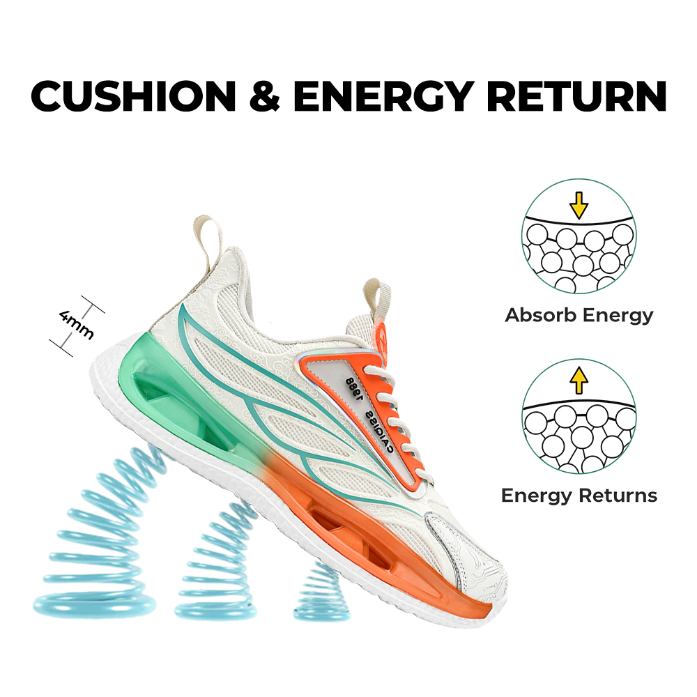 Women's AirWave Flow V5 - Cloud Sail White with Sunset-Mint Accents