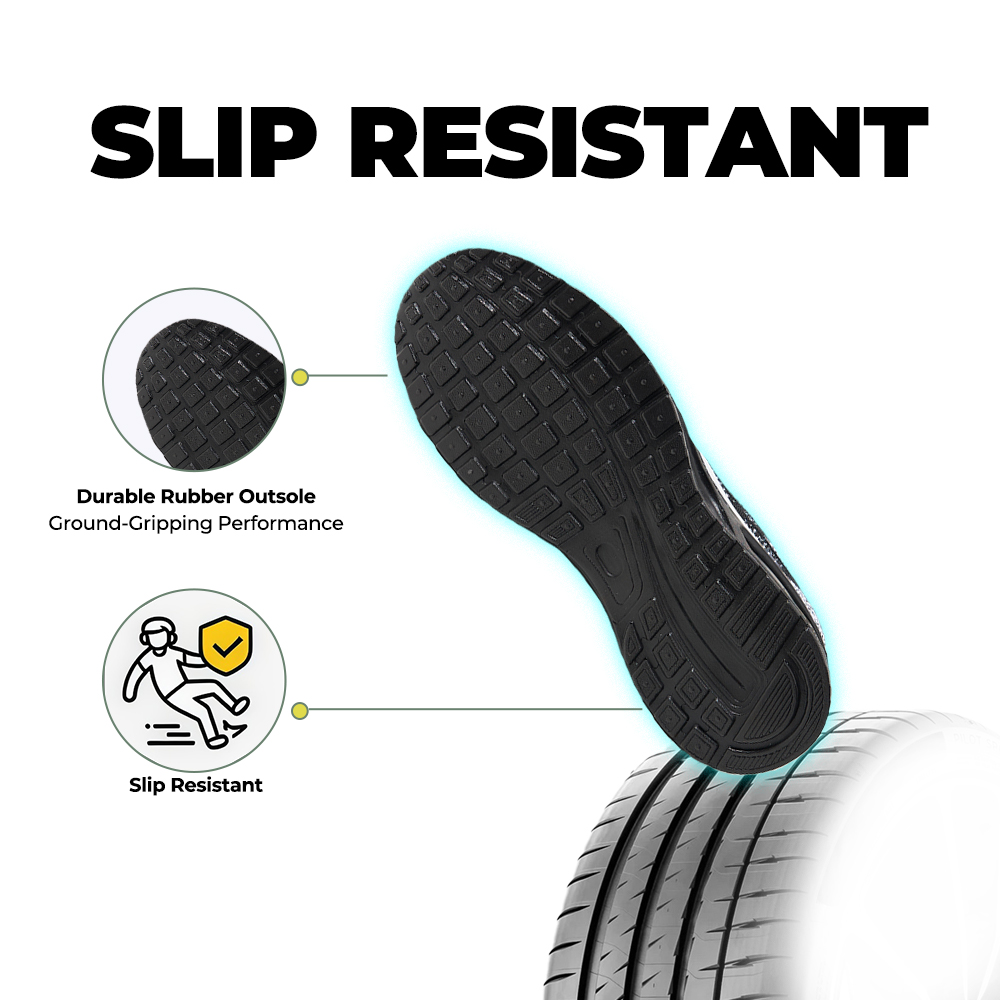 Softsfeel® Men's AirCush Lite Core V1 - Black/White