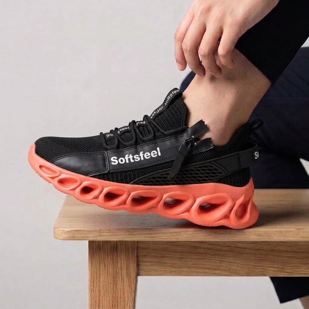 Men's Cloud Wanderer V7 - Black Orange
