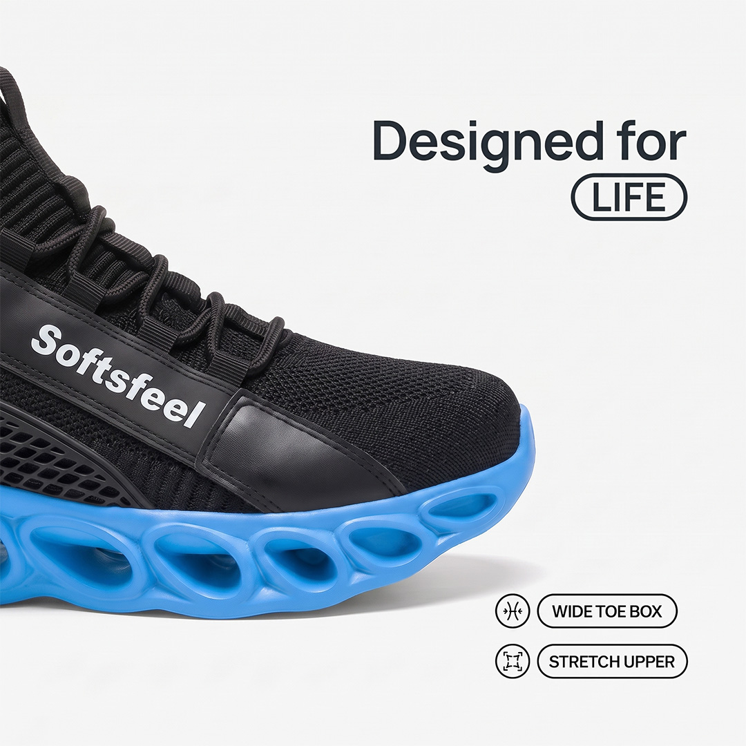 Men's Cloud Wanderer V7 - Black Blue