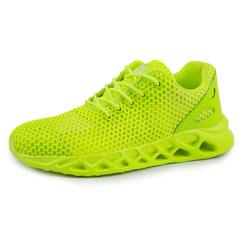 Softsfeel Men's Relieve Foot Pain Perfect Cushioning Walking Shoes-Neon Green-SOFTSFEEL