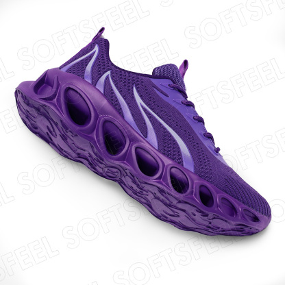 Softsfeel Relieve Foot Pain Perfect Walking Shoes - Purple-SOFTSFEEL