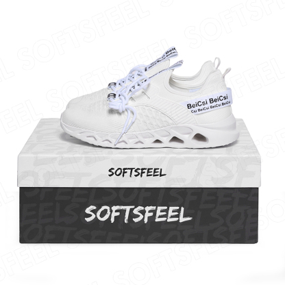 Softsfeel Men's AirCushion Shoes - White-SOFTSFEEL
