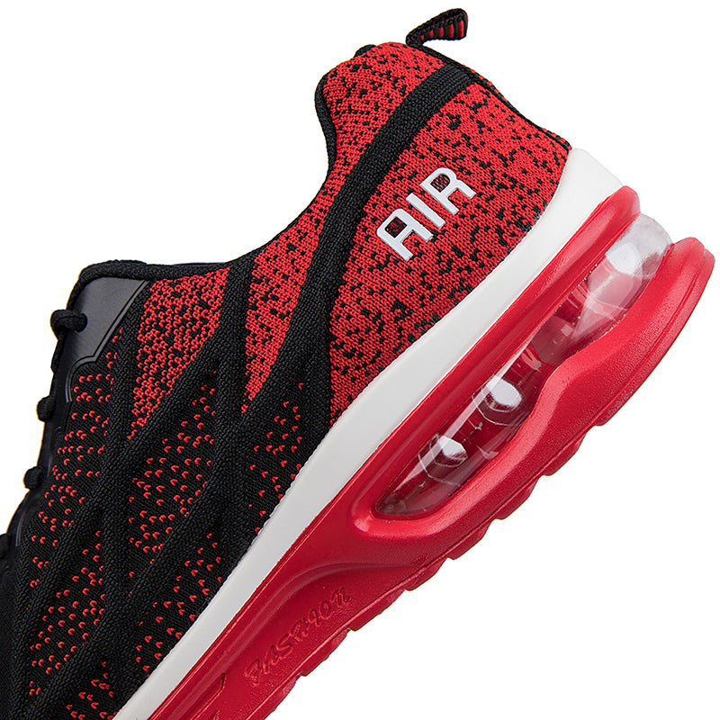 Softsfeel Women's Technology Air Cushion Super Soft Shoes - Black/Red-SOFTSFEEL