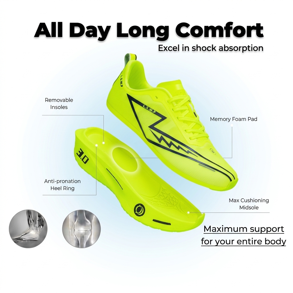 Softsfeel® Men's Rebound Core V3 - Fluorescent Green