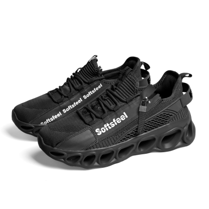 Softsfeel® Women's Side-Zip ComfortFit Walking Shoes - Black