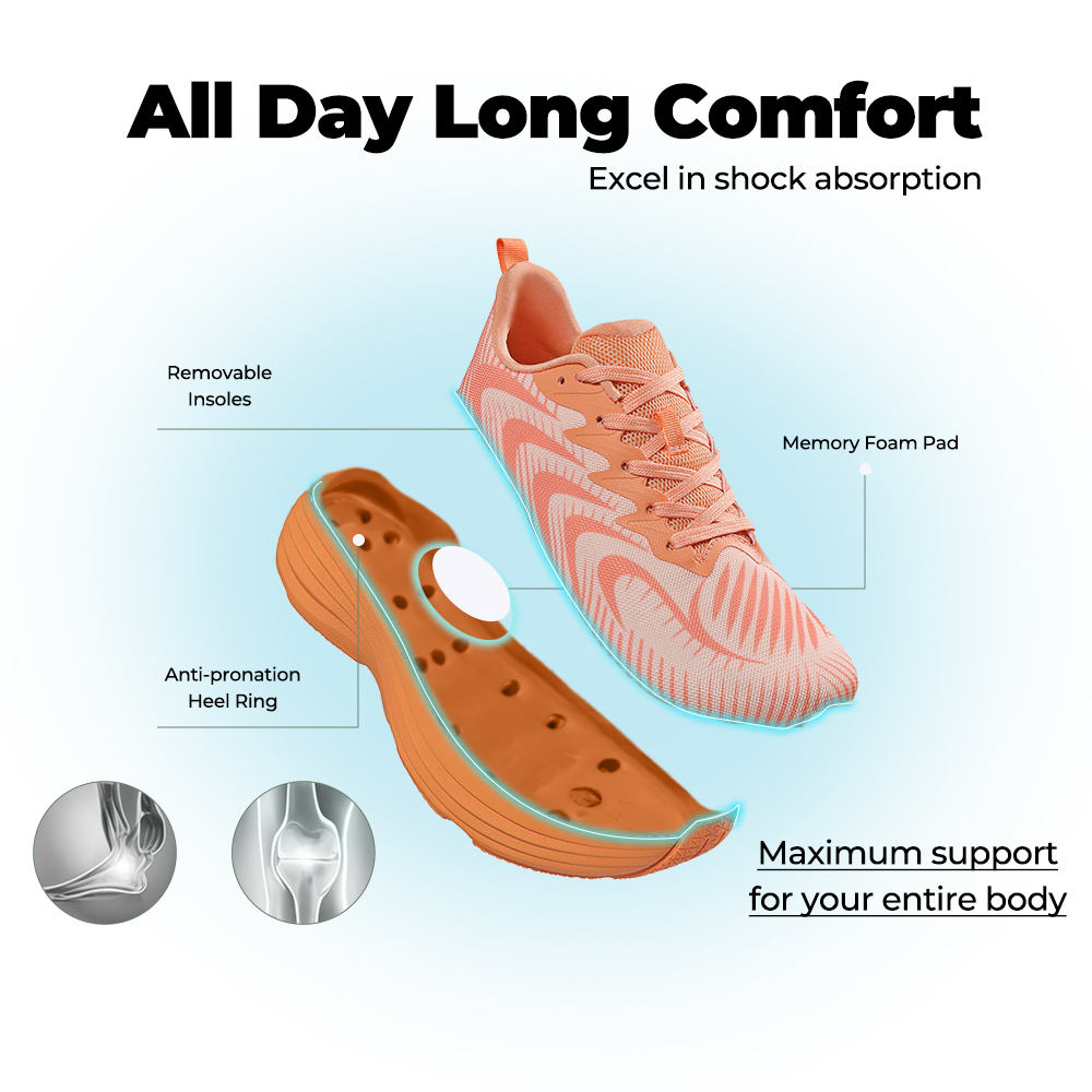 Men's WideToe Grip V1 - Peach Coral