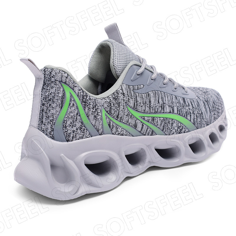 Softsfeel Men's Relieve Foot Pain Perfect Walking Shoes - Gray-SOFTSFEEL