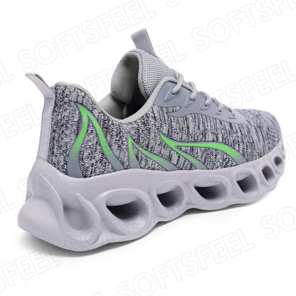 Softsfeel Men's Relieve Foot Pain Perfect Walking Shoes - Gray-SOFTSFEEL
