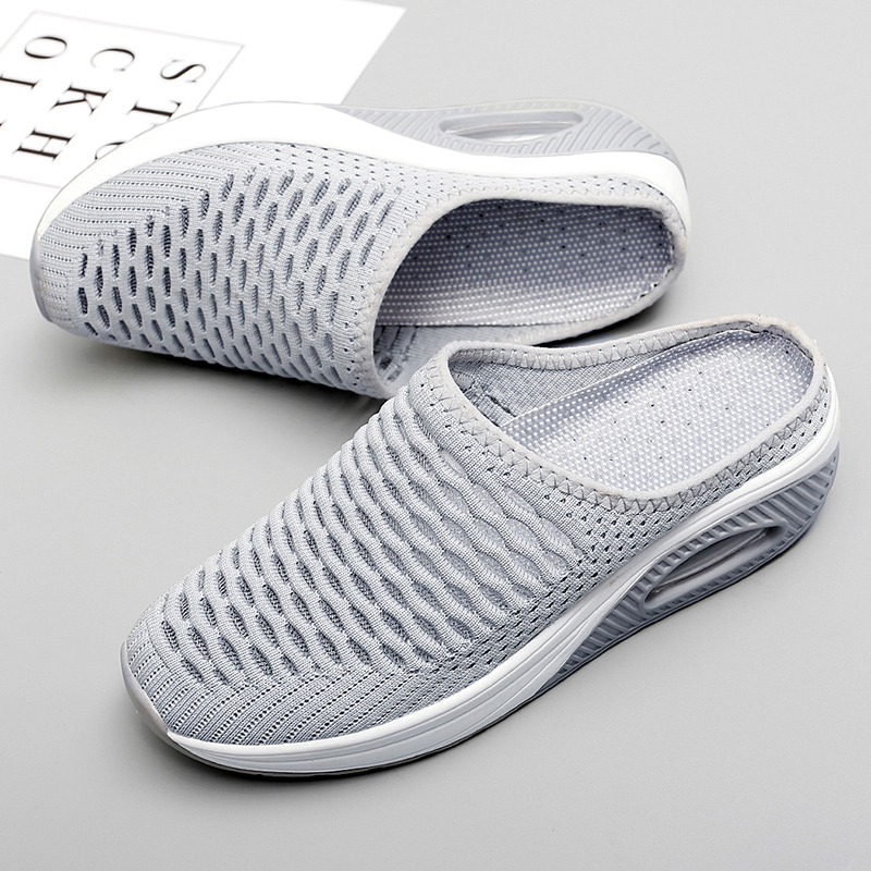 Softsfeel Women's Relieve Foot Pain Perfect Walking Sandals - Gray-SOFTSFEEL