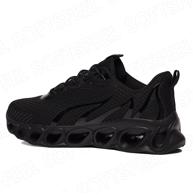Softsfeel Men's Relieve Foot Pain Perfect Walking Shoes - Black-SOFTSFEEL