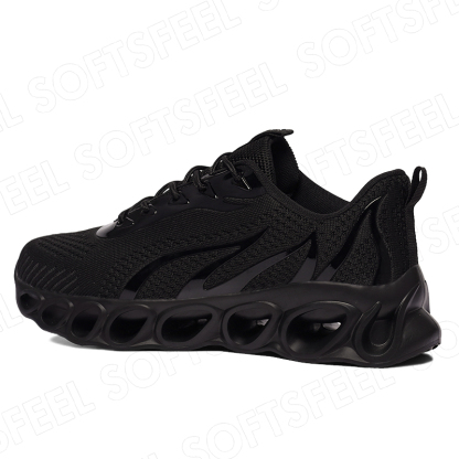Softsfeel Men's Relieve Foot Pain Perfect Walking Shoes - Black-SOFTSFEEL