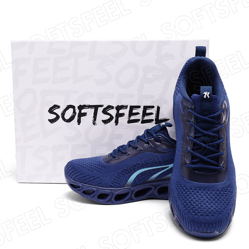 Softsfeel Relieve Foot Pain Perfect Walking Shoes - Dark Blue-SOFTSFEEL