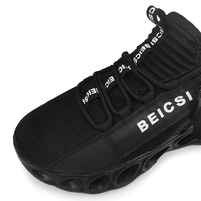 Softsfeel Women's Side-Zip ComfortFit Walking Shoes - Black-SOFTSFEEL
