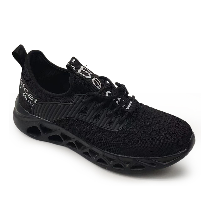 Softsfeel Men's AirCushion Shoes - Black-SOFTSFEEL