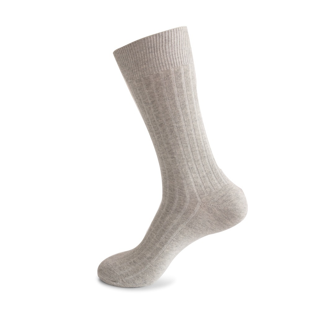 Men's Vertical Stripe Socks, 3-Pack Bundle-SOFTSFEEL