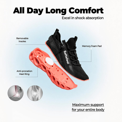 Men's Cloud Wanderer V7 - Black Orange