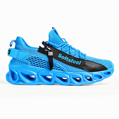 Softsfeel® Men's Side-Zip ComfortFit Walking Shoes - Blue