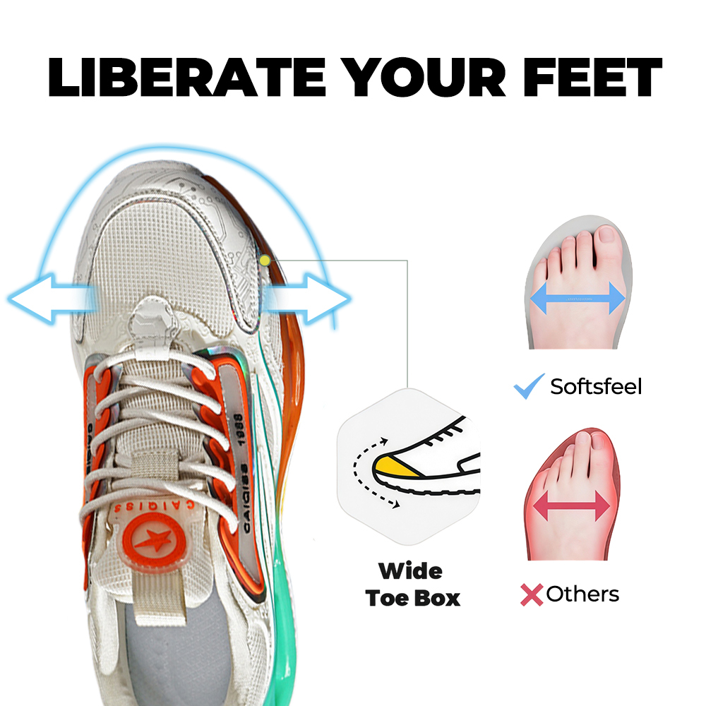 Men's AirWave Flow V5 - Cloud Sail White with Sunset-Mint Accents