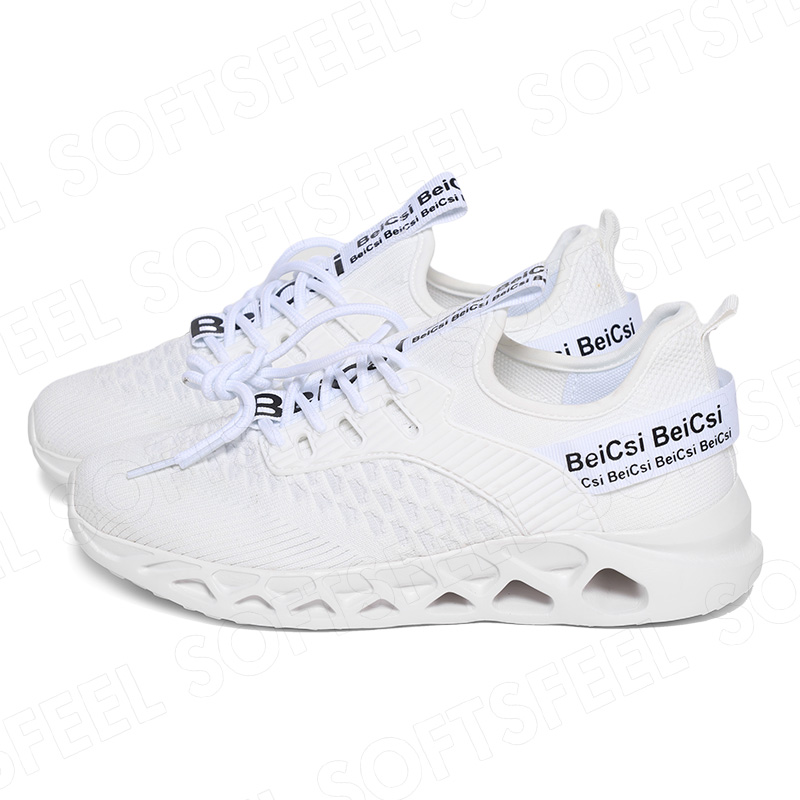 Softsfeel Men's AirCushion Shoes - White-SOFTSFEEL