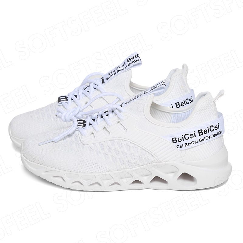 Softsfeel Men's AirCushion Shoes - White-SOFTSFEEL