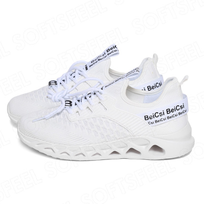 Softsfeel Men's AirCushion Shoes - White-SOFTSFEEL