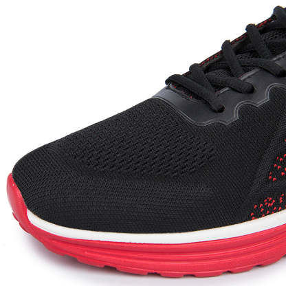 Softsfeel Women's Technology Air Cushion Super Soft Shoes - Black/Red-SOFTSFEEL