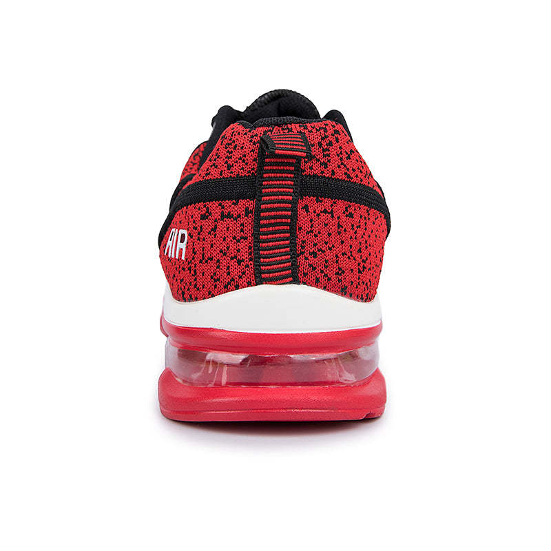 Softsfeel Men's Technology Air Cushion Super Soft Shoes - Black/Red-SOFTSFEEL