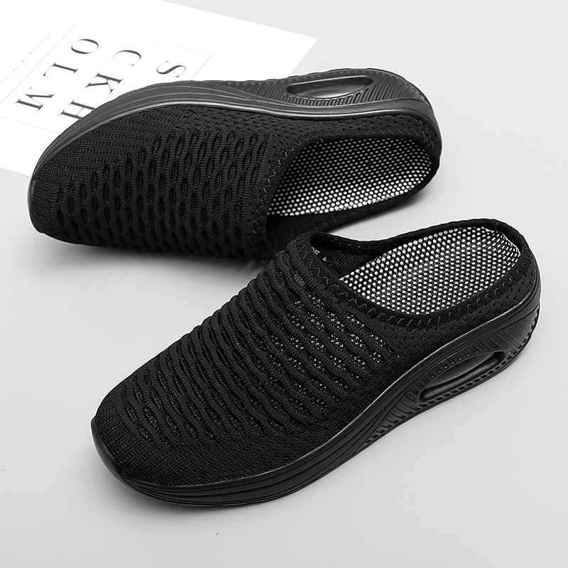 Softsfeel Women's Relieve Foot Pain Perfect Walking Sandals - Black-SOFTSFEEL