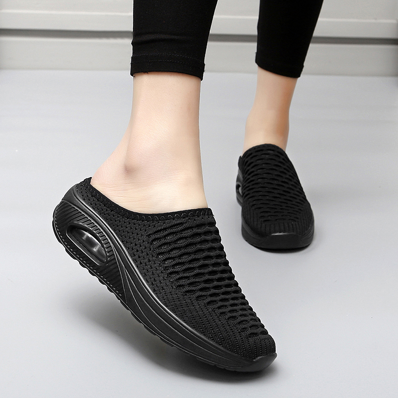Softsfeel Women's Relieve Foot Pain Perfect Walking Sandals - Black-SOFTSFEEL