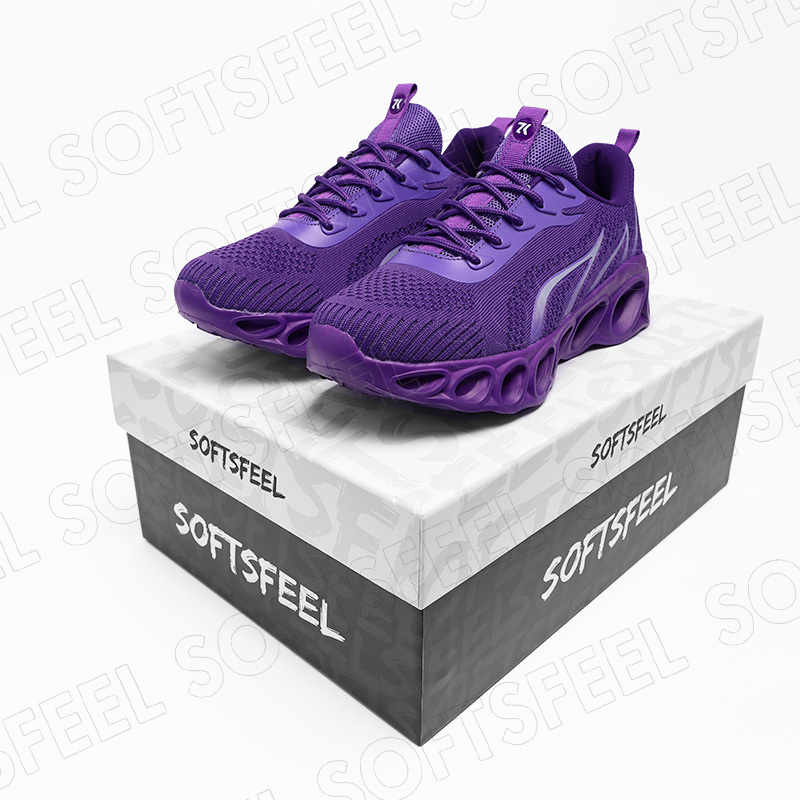 Softsfeel Women's Relieve Foot Pain Perfect Walking Shoes - Purple-SOFTSFEEL