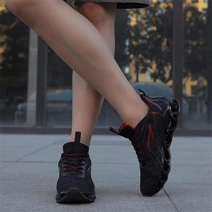 Softsfeel®Relieve Foot Pain Perfect Walking Shoes - Black Red