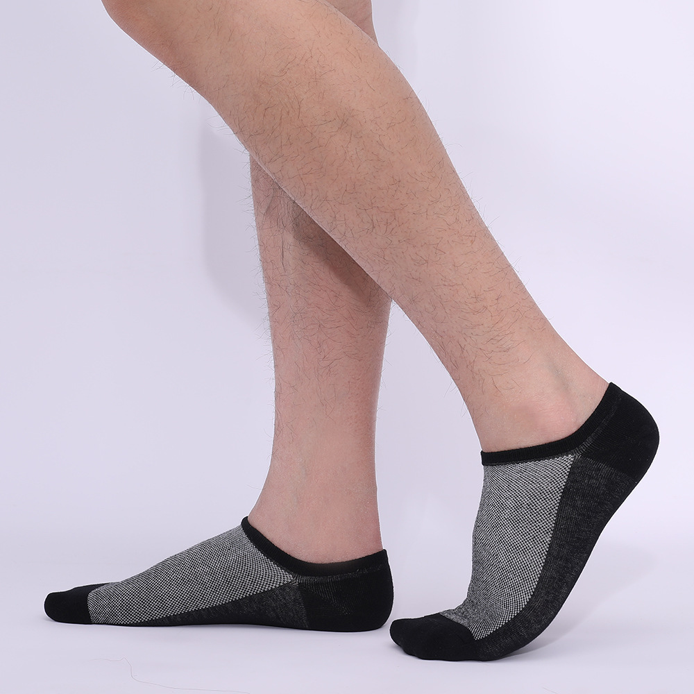 Men's No Show Socks, 3-Pack Bundle-SOFTSFEEL